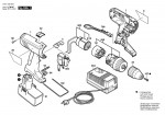 Bosch 0 601 948 6AE Gsr 9,6 Ve-2 Cordless Screw Driver 9.6 V / Eu Spare Parts